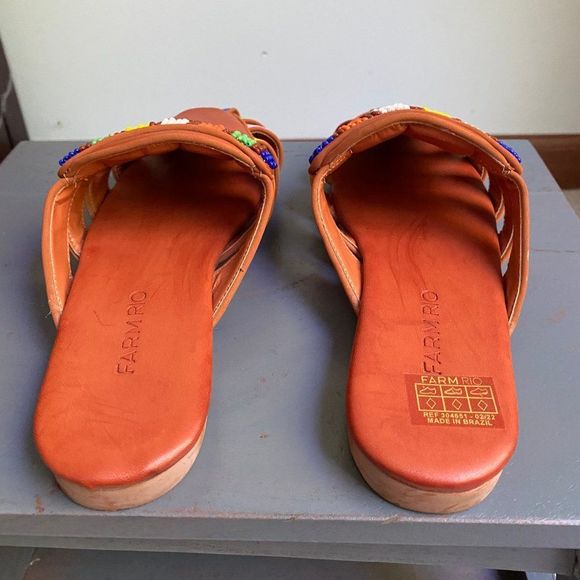 FARM RIO Women Beaded Mules  - NEW NWOB - Picture 3 of 11